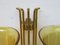 Large Brass Sconces, 1950s, Set of 2 15