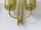 Large Brass Sconces, 1950s, Set of 2, Image 13