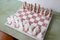 Italienisches Vintage Schachspiel aus Rosa & Weißem Carrara Marmor, 1940er 5