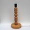 Large Mid-Century Swedish Solid Pine Table Lamp from Staks Armatur AB, 1960s, Image 1