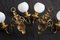 Brass and Glass Sconces from Lucien Gau, 1950s, Set of 2, Image 8