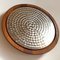 Danish Teak and Brushed Metal Rotating Cheese Tray from Luthje, 1970s 4
