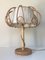 Lámpara de mesa de ratán, años 60, Imagen 2