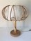 Lámpara de mesa de ratán, años 60, Imagen 3