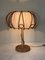 Lámpara de mesa de ratán, años 60, Imagen 8