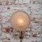 Frosted Glass Porcelain Sconce, 1950s, Image 4