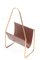 Leather and Brass Magazine Rack by Carl Auböck, 1950s, Image 4