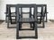 Vintage Italian Black Folding Chairs by Aldo Jacober, Set of 6 2