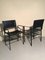 Italian Leather Dining Chairs by Willy Rizzo for Cidue, 1970s, Set of 4 5