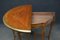 Antique French Rosewood Demi-Lune Game Table 8