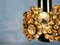 Lampada in ottone dorato e cristallo di Palwa, anni '60, Immagine 5