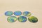 Enameled Copper Coasters from Expertic, 1960s, Set of 6, Image 1