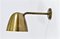 Vintage Danish Brass Wall Lamp by Vilhelm Lauritzen for Fog & Mørup, 1940s, Image 1