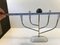 Mid-Century Brass and White Porcelain Candle Holder, 1950s, Image 7
