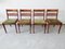 Mid-Century German Mahogany Extendable Dining Table & 4 Chairs Set from Welzel 5
