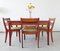 Mid-Century German Mahogany Extendable Dining Table & 4 Chairs Set from Welzel 14