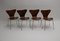 3107 Sessel von Arne Jacobsen für Fritz Hansen, 1950er, 4er Set 4