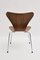 3107 Lounge Chairs by Arne Jacobsen for Fritz Hansen, 1950s, Set of 4 6