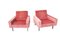 Vintage Salmon Pink Lounge Chairs, 1950s 1