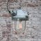 Vintage Industrial Grey Cast Iron & Glass Hanging Lamp, 1950s 4