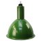 Vintage Industrial Green Enamel Pendant Lamp, 1950s 1