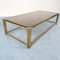 Vintage Brass & Smoked Glass Coffee Table, 1970s, Image 1