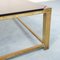 Vintage Brass & Smoked Glass Coffee Table, 1970s, Image 6