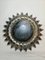 Vintage Metal & Painted Glass Sconce, Image 1
