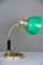 Lámpara de mesa Art Déco en verde de Siemens, años 20, Imagen 5