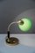 Lámpara de mesa Art Déco en verde de Siemens, años 20, Imagen 7