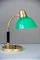 Art Deco Green Table Lamp from Siemens, 1920s 1