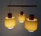Mid-Century Deckenlampe aus Teak & Opalglas im skandinavischen Design 3