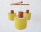 Mid-Century Deckenlampe aus Teak & Opalglas im skandinavischen Design 10