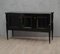 Italienisches Sideboard aus schwarzem Schellack & Messing, 1950er 1