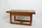 Vintage Couchtisch aus Teak & Stein 1