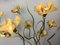Lámpara de pie italiana árbol de latón con flores de latón, años 70, Imagen 7