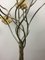 Lámpara de pie italiana árbol de latón con flores de latón, años 70, Imagen 9