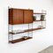 Vintage Teak Veneer Wall Unit by Strinning, Kajsa & Nils ''Nisse'' for String, 1960s 5