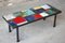 Multi Colored Ceramic and Steel Coffee Table, 1950s 5