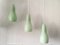 Vintage Danish Gry Pendant Lamps by Peter Svarrer for Holmegaard, Set of 3 1