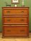 Antique Victorian Pitch Pine Campaign Chest of Drawers, Image 16