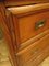 Antique Victorian Pitch Pine Campaign Chest of Drawers 3
