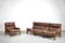Dutch Oak & Patchwork Leather 6-Piece Modular Living Room Set, 1960s 4