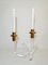 Golden Brass & Acrylic Glass Double Candelabrum by Dorothy Thorpe, 1950s 6