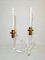 Goldener Doppelter Kerzenhalter aus Messing & Acrylglas von Dorothy Thorpe, 1950er 6