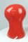 Lámpara de mesa de porcelana esmaltada en rojo, años 60, Imagen 11