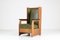 Art Deco Dutch Oak Wingback Chair by Hendrik Wouda for H. Pander & Zn., 1924 7