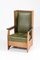 Art Deco Dutch Oak Wingback Chair by Hendrik Wouda for H. Pander & Zn., 1924 5