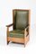 Art Deco Dutch Oak Wingback Chair by Hendrik Wouda for H. Pander & Zn., 1924, Image 5