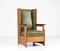 Fauteuil à Oreilles Art Déco en Chêne par Hendrik Wouda pour H. Pander & Zn., 1924 13